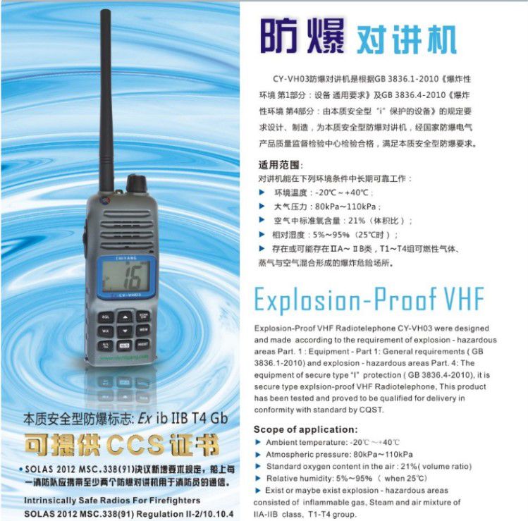 Explosion-Proof VHF – Bosfor Elektronik